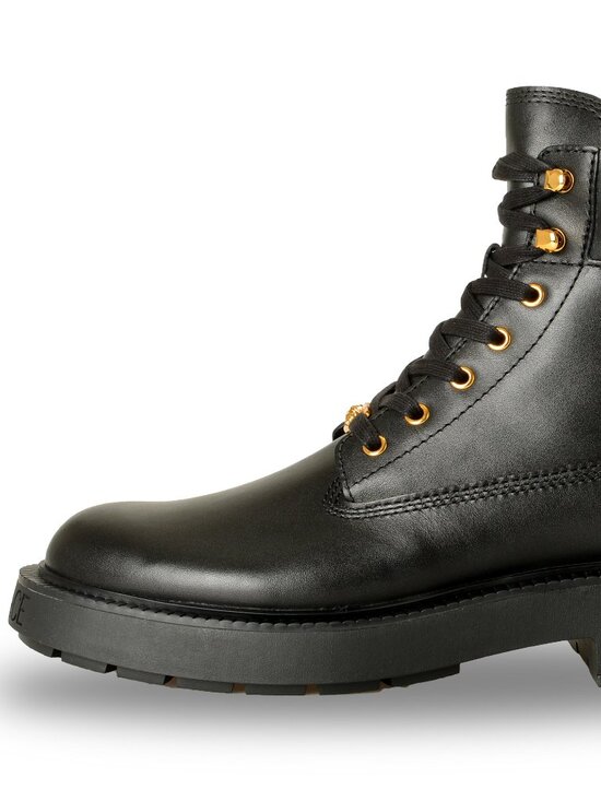 Versace Men\'s Black Leather Lace Up Boots Shoes US 12 IT 45 main image 7